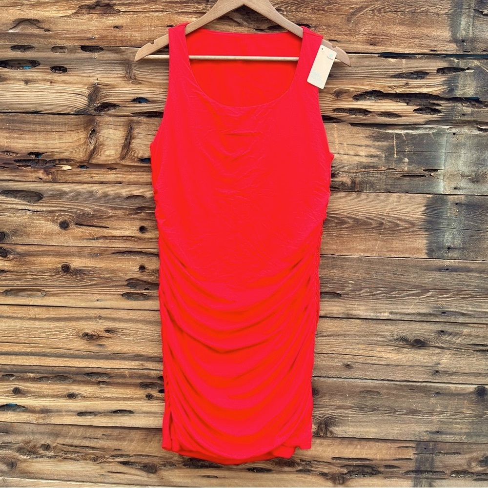 POPILUSH | NWT Built-In Shapewear Sleeveless Red Dress XL